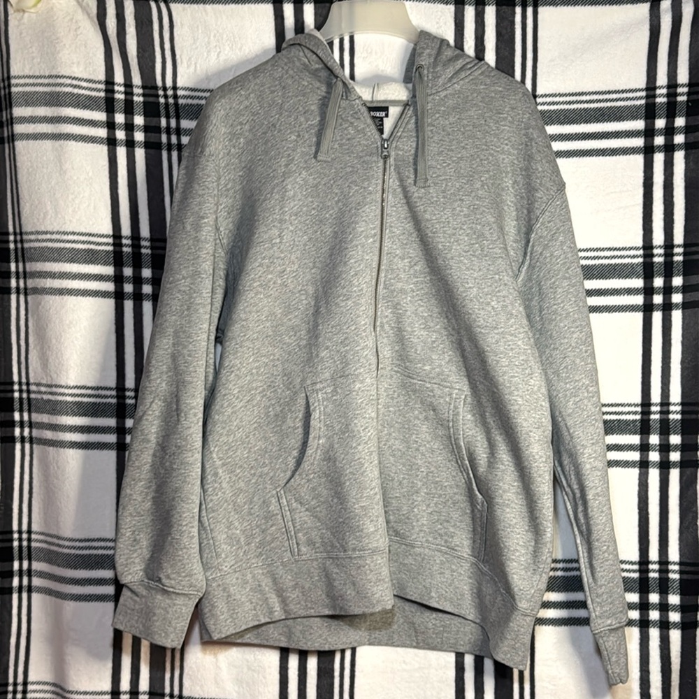 Men’s Gray Joe Boxer zip up sweater